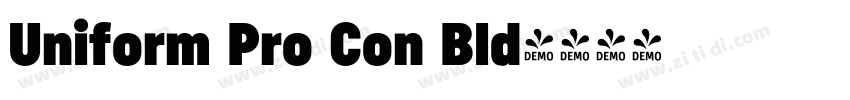 Uniform Pro Con Bld字体转换